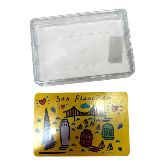 San Francisco Icons Souvenir Playing Cards in Case Luke-a-Tuke Golden Gate - Picture 8 of 8